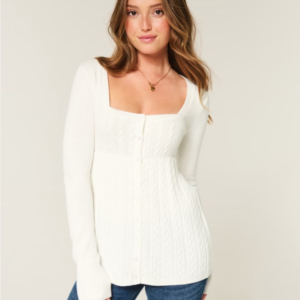 Hollister Square Neck Sweater